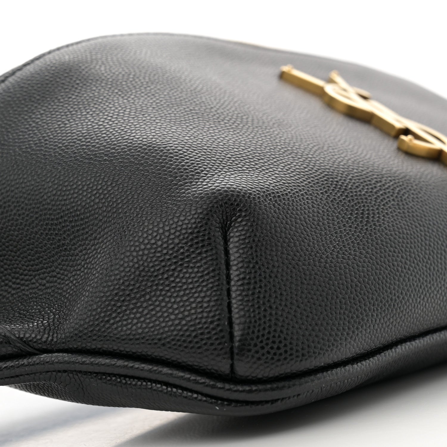 Saint Laurent Grain De Poudre Monogram Belt Bag Black 9 of 13