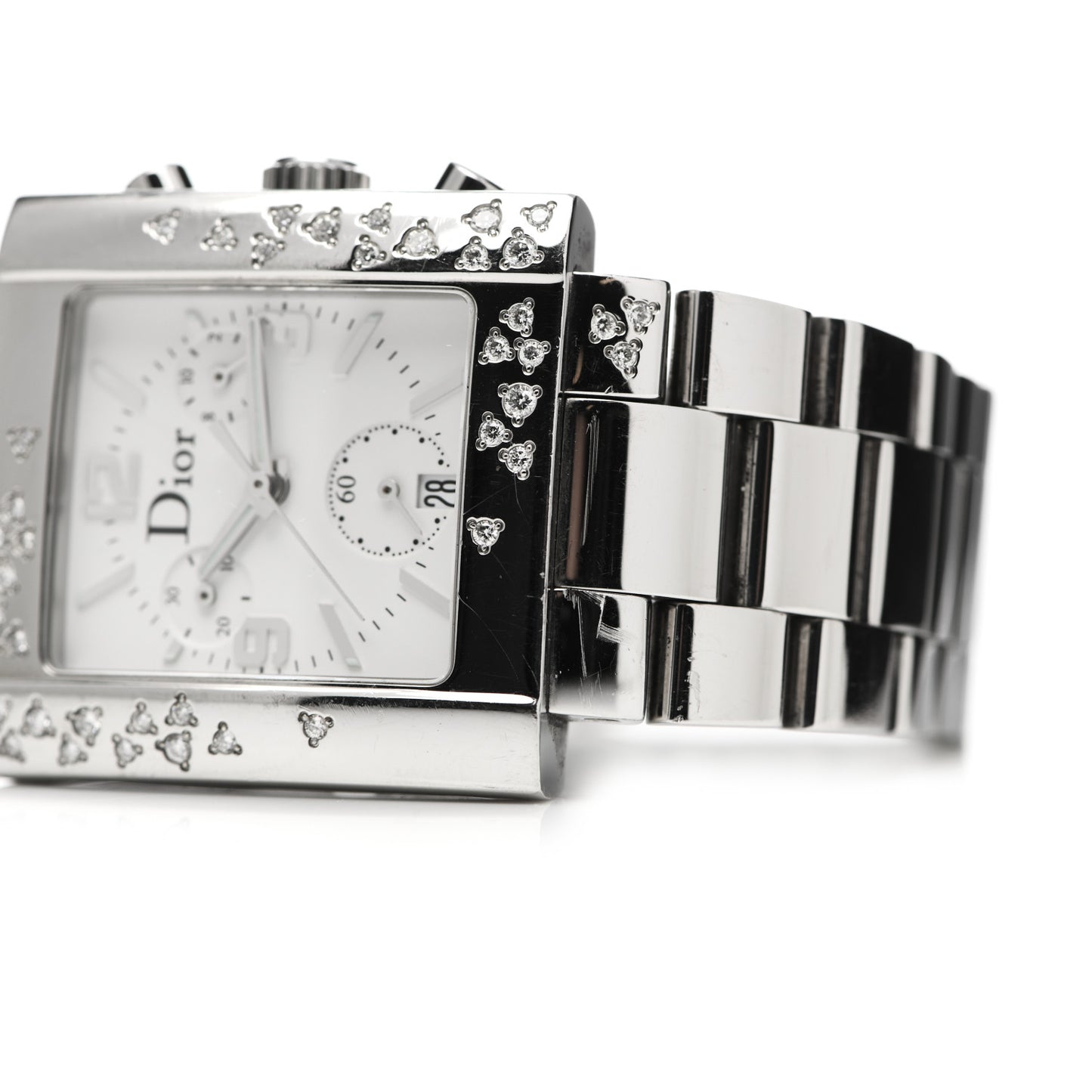 Stainless Steel Diamond 31mm Riva Chronograph Quartz Watch