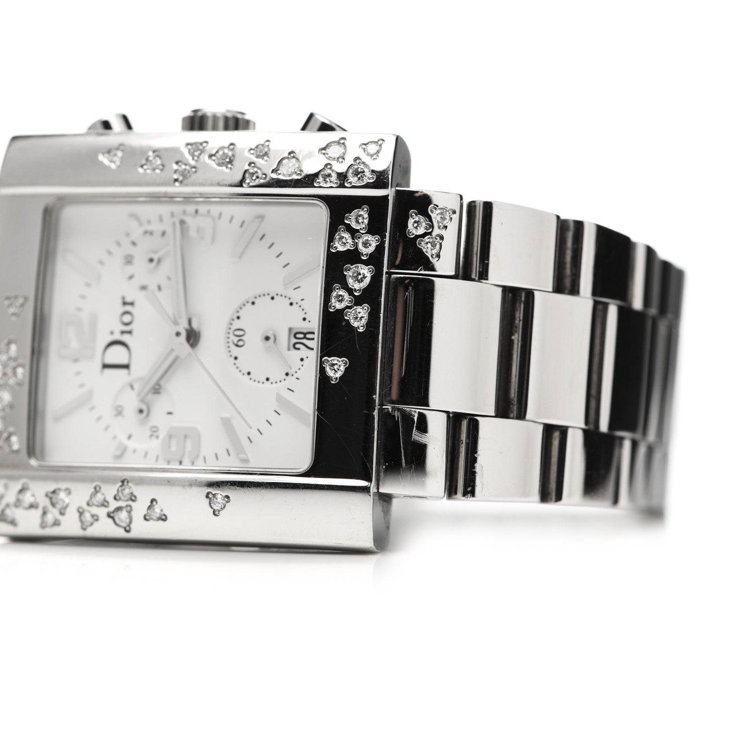 Christian Dior Stainless Steel Diamond 31mm Riva Chronograph Quartz Watch 6 of 6