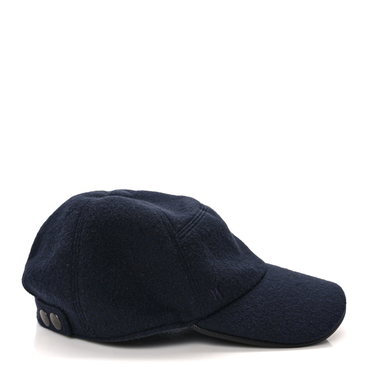 Hermes Cashmere Jump Cap 57 Marine Black 6 of 9
