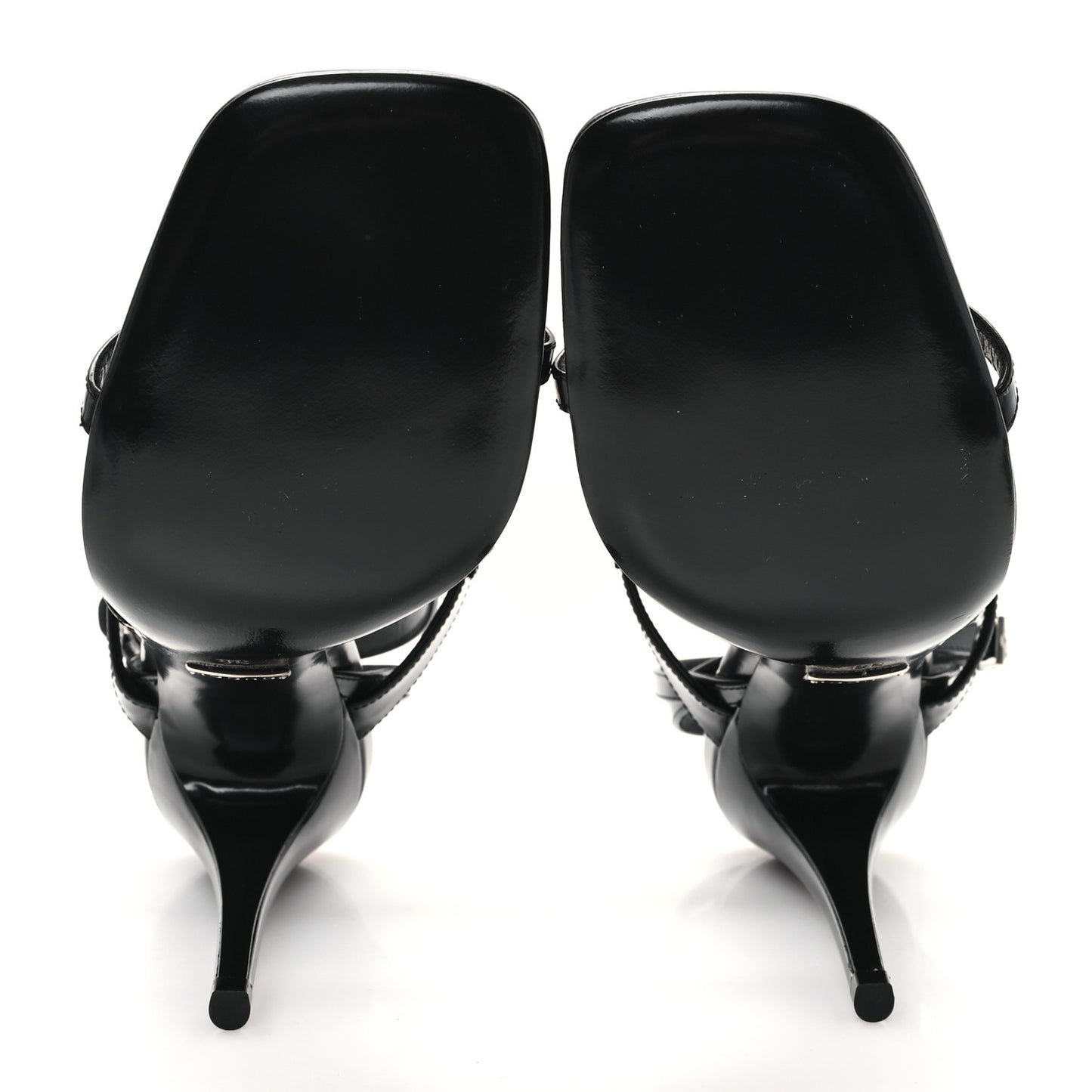 Nappa Regent Strappy Horsebit Sandals 38 Black
