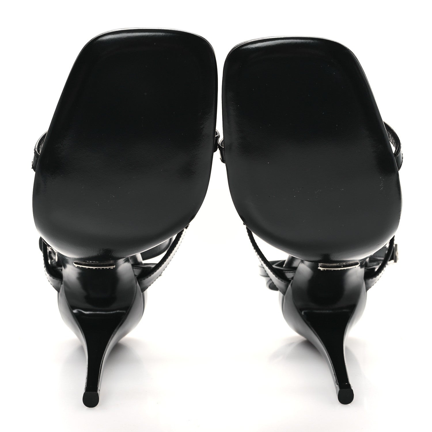 Gucci Nappa Regent Strappy Horsebit Sandals 38 Black 6 of 9