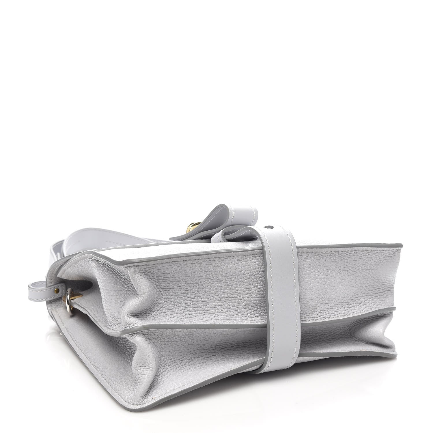 Chloe Shiny Grained Calfskin Medium Aby Day Shoulder Bag Airy Grey 4 of 10