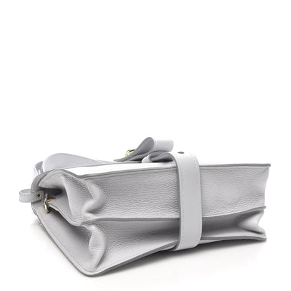 Chloe Shiny Grained Calfskin Medium Aby Day Shoulder Bag Airy Grey 4 of 10
