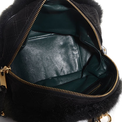 Marc Jacobs Rabbit Fur Suede Satchel Black 5 of 8