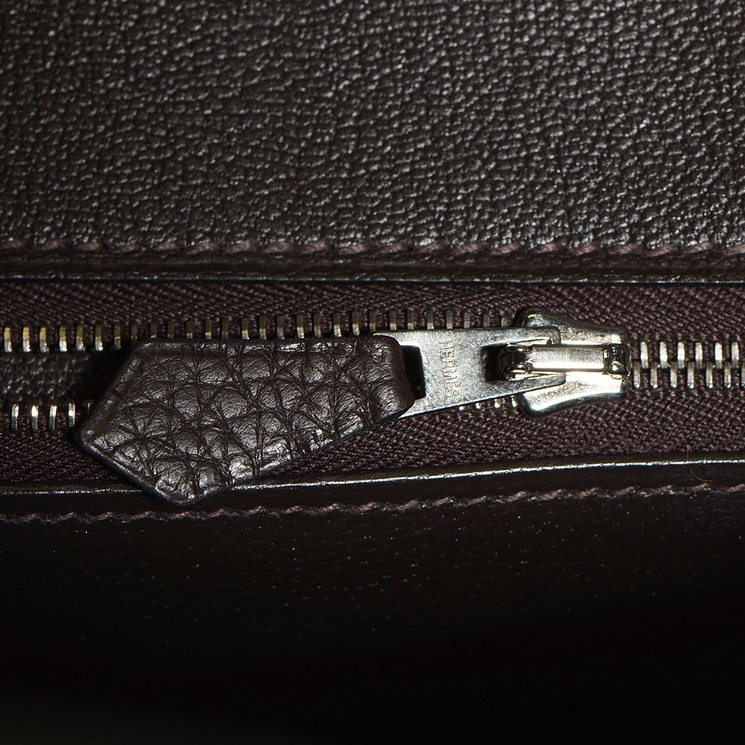 Hermes Toile Togo Birkin 35 Chocolate 16 of 31