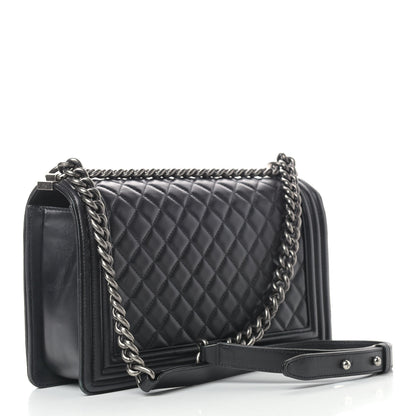 Chanel Lambskin Quilted New Medium Boy Flap Black 3 of 17