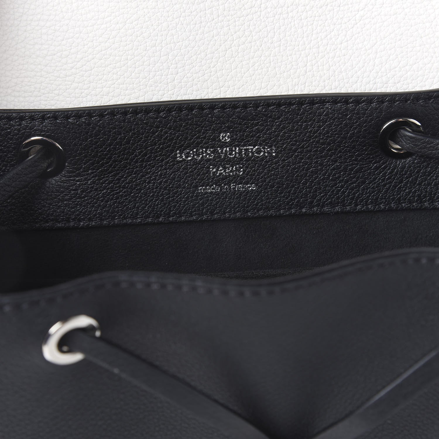 Louis Vuitton Calfskin Mechanical Flowers Lockme Backpack Black White 5 of 11