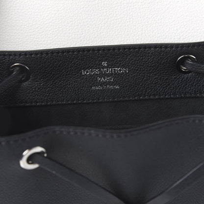 Louis Vuitton Calfskin Mechanical Flowers Lockme Backpack Black White 5 of 11