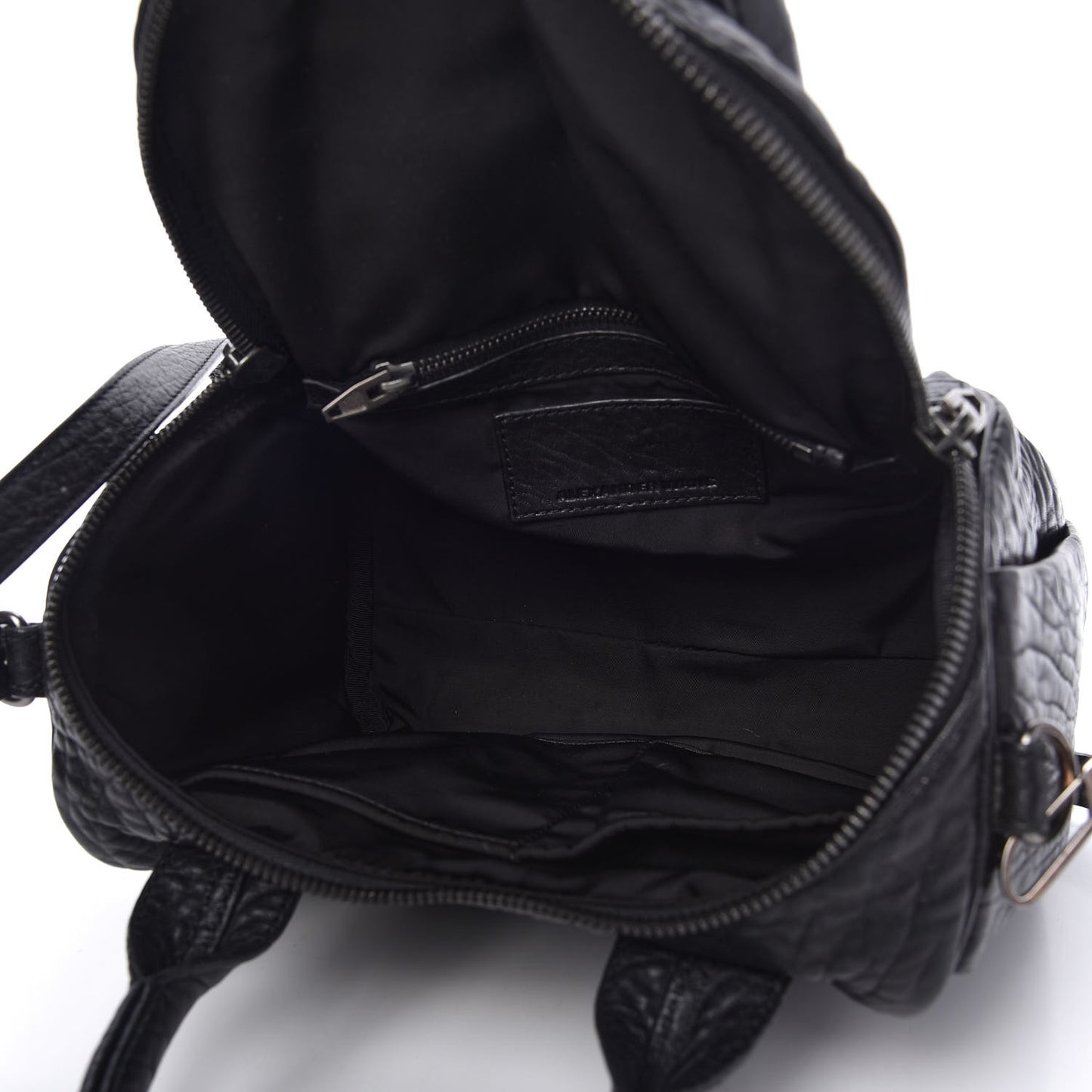 Pebbled Lambskin Rockie Rhodium Black Hardware