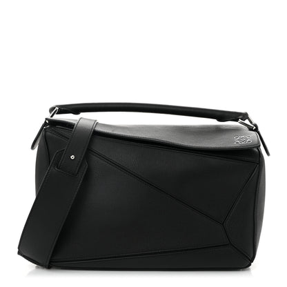 Loewe Calfskin Medium Puzzle Bag Black 1 of 11