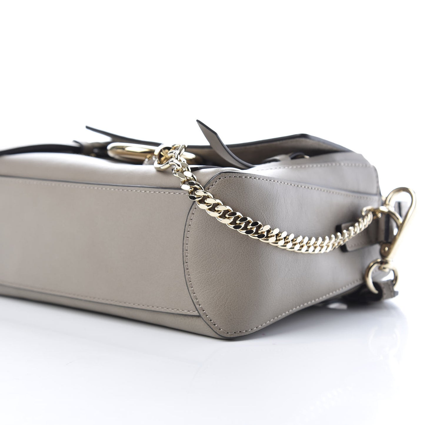 Calfskin Mini Faye Day Shoulder Bag Motty Grey