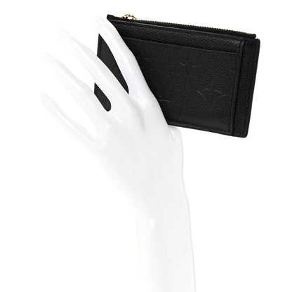 Louis Vuitton Empreinte Zipper Card Holder Black 2 of 11