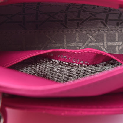Christian Dior Lambskin Cannage Nano Lady Dior Fuchsia 7 of 11