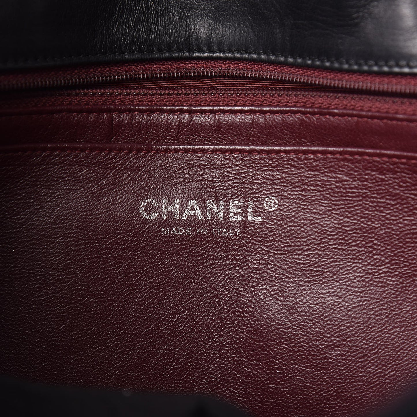 Lambskin Quilted Jumbo Single Flap Black