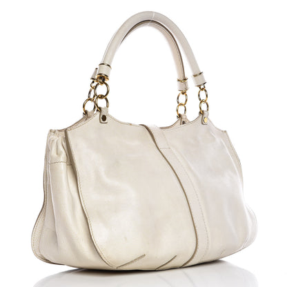 Burberry Grainy Calfskin Medium Landscape Tote Alabaster 3 of 22