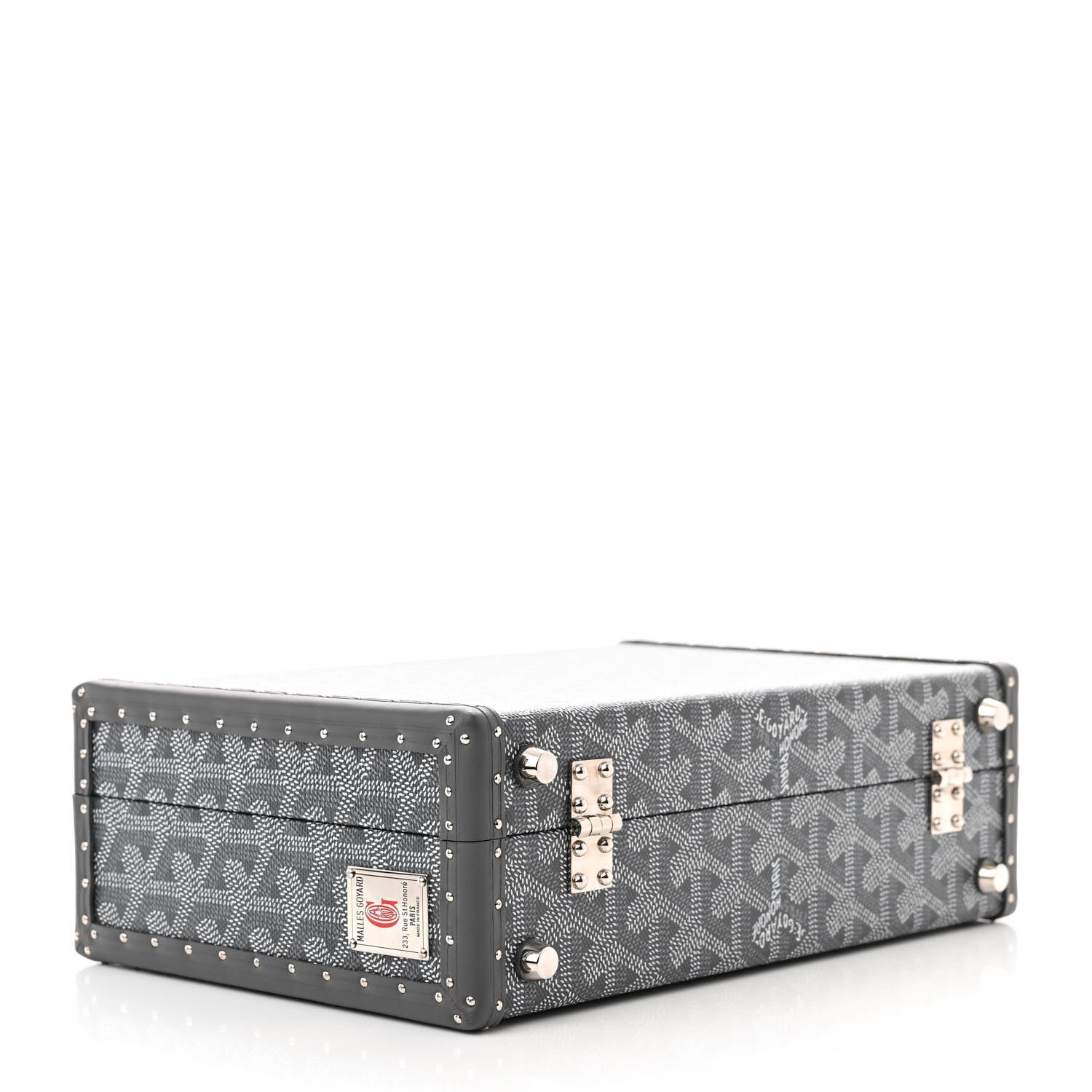 Goyard Goyardine Grand Hotel Trunk Bag Grey 4 of 10
