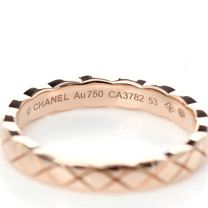 Chanel 18K Beige Gold Mini Coco Crush Ring 53 6.25 4 of 5
