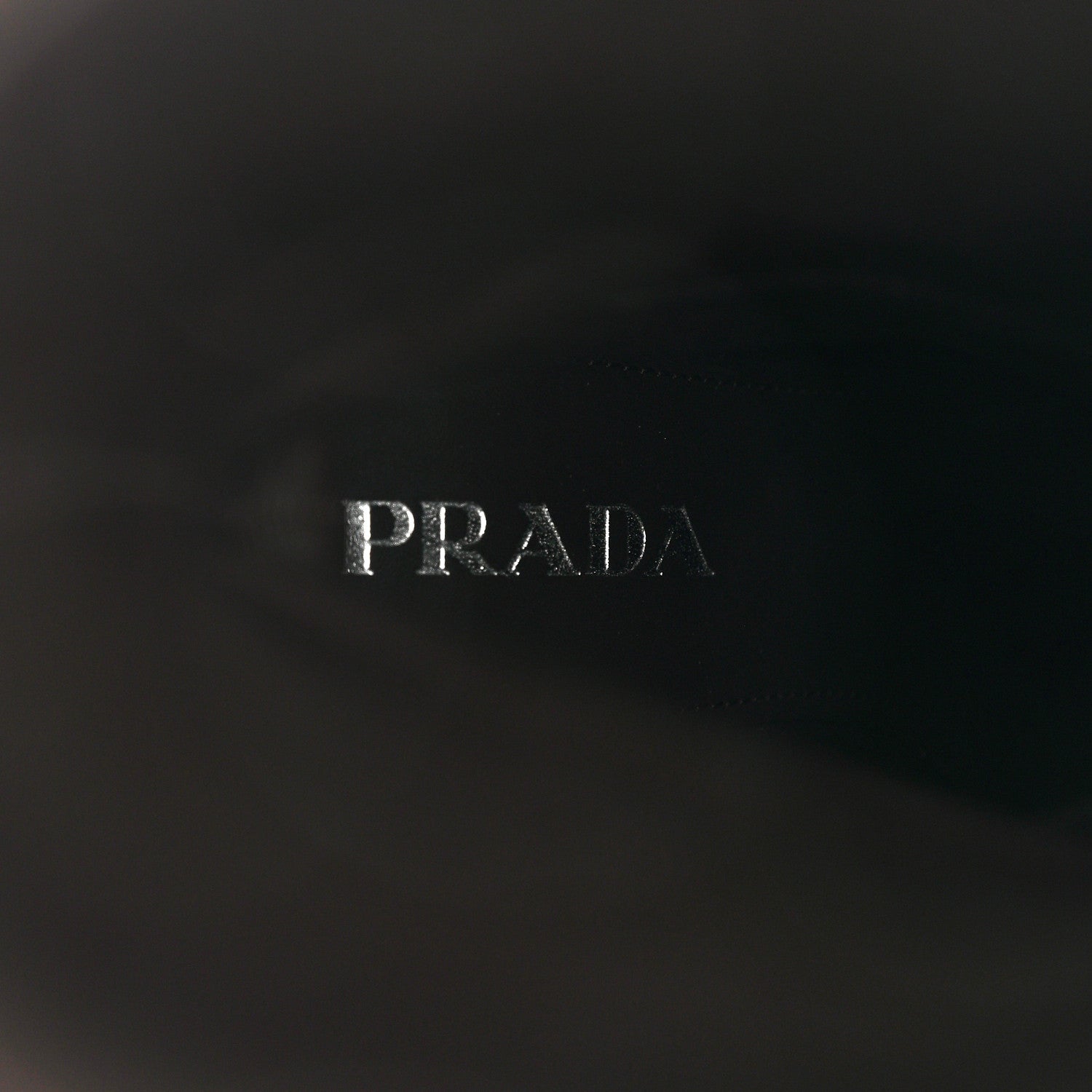 Prada Suede Metal Triangle Logo Block Heel 65mm Knee Boots 37.5 Brown 6 of 8