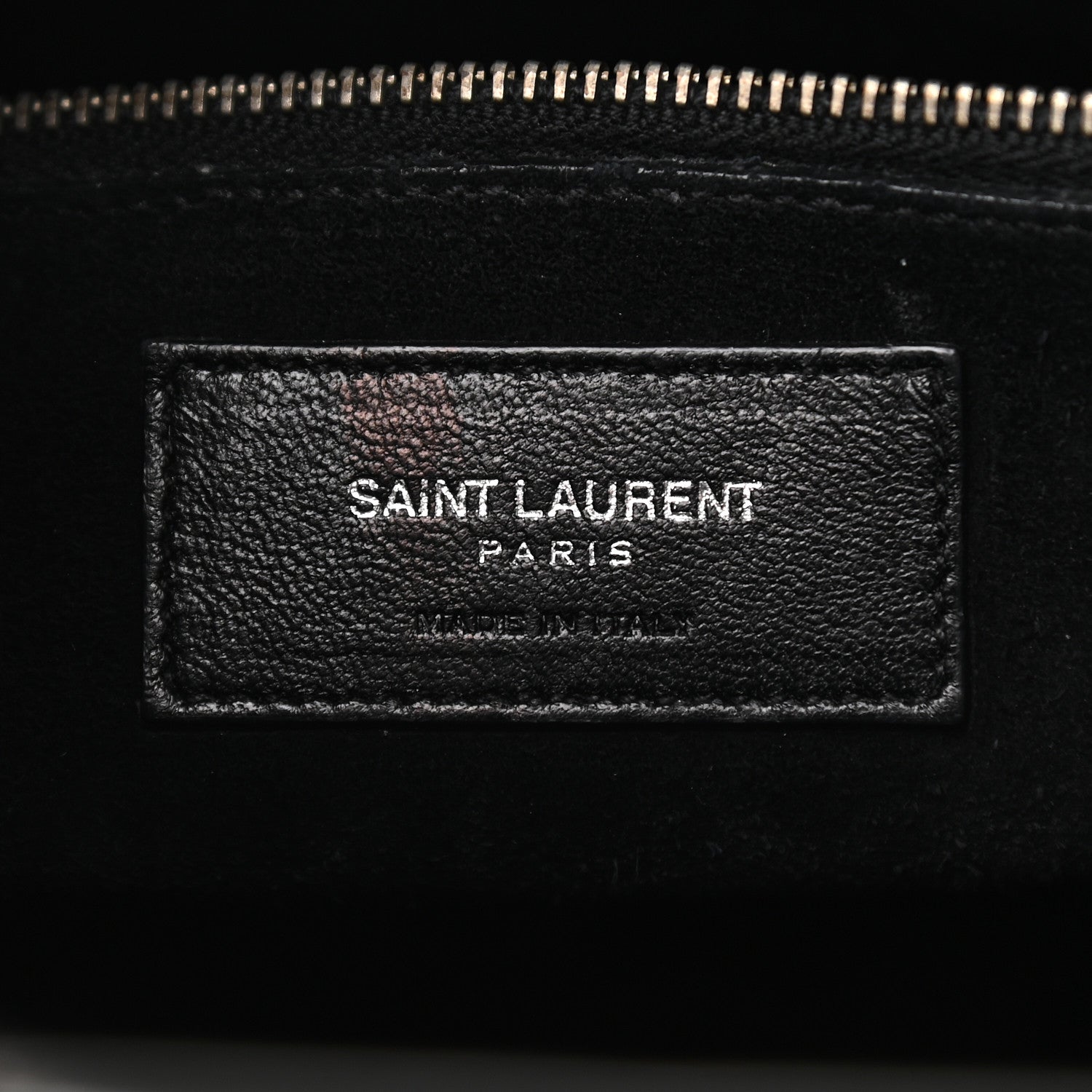 Saint Laurent Calfskin Crocodile Embossed Small Sac de Jour Black 5 of 7