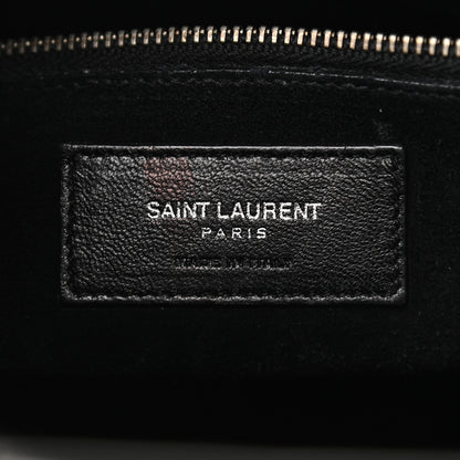 Saint Laurent Calfskin Crocodile Embossed Small Sac de Jour Black 5 of 7