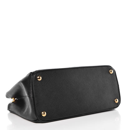 Prada Saffiano Medium Galleria Double Zip Tote Black 5 of 11