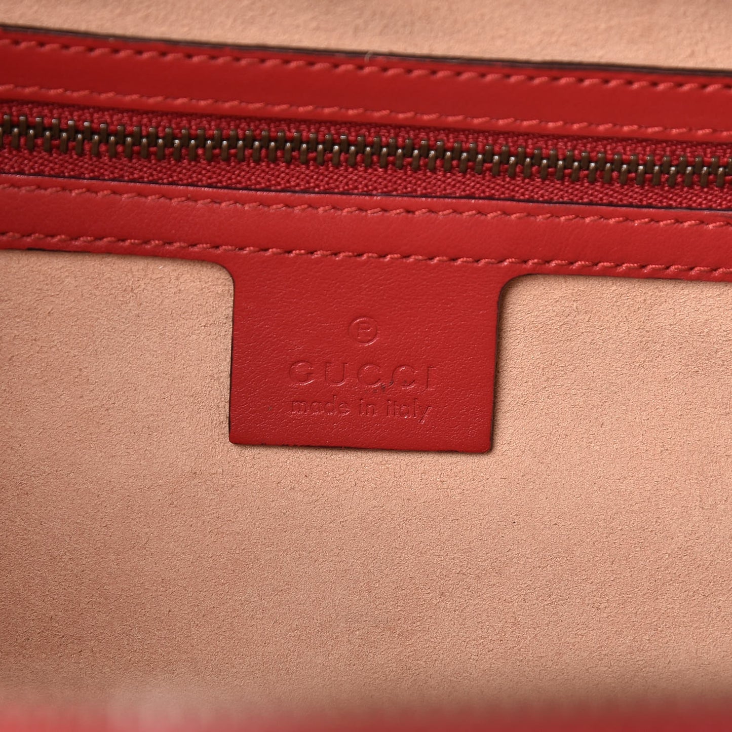 Calfskin Matelasse Sylvie Web Small GG Marmont Top Handle Shoulder Bag Hibiscus Red