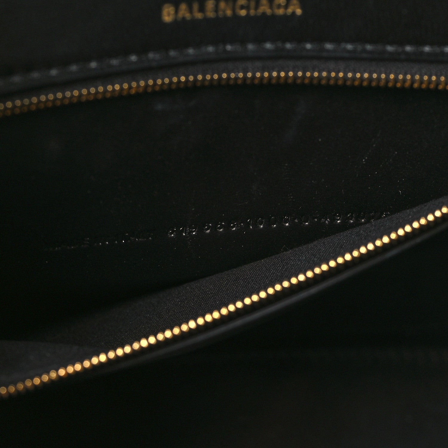 Balenciaga Shiny Box Calfskin Medium Hourglass Top Handle Bag Black 7 of 9