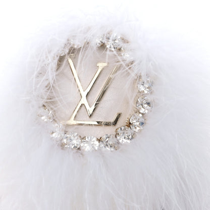 Louis Vuitton Marabou Crystal LV Marilyn Mule 40 White 8 of 8