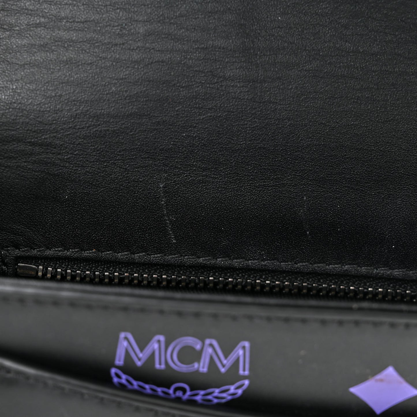 Calfskin Color Splash Logo Small Millie Crossbody Belt Bag Dahlia Purple