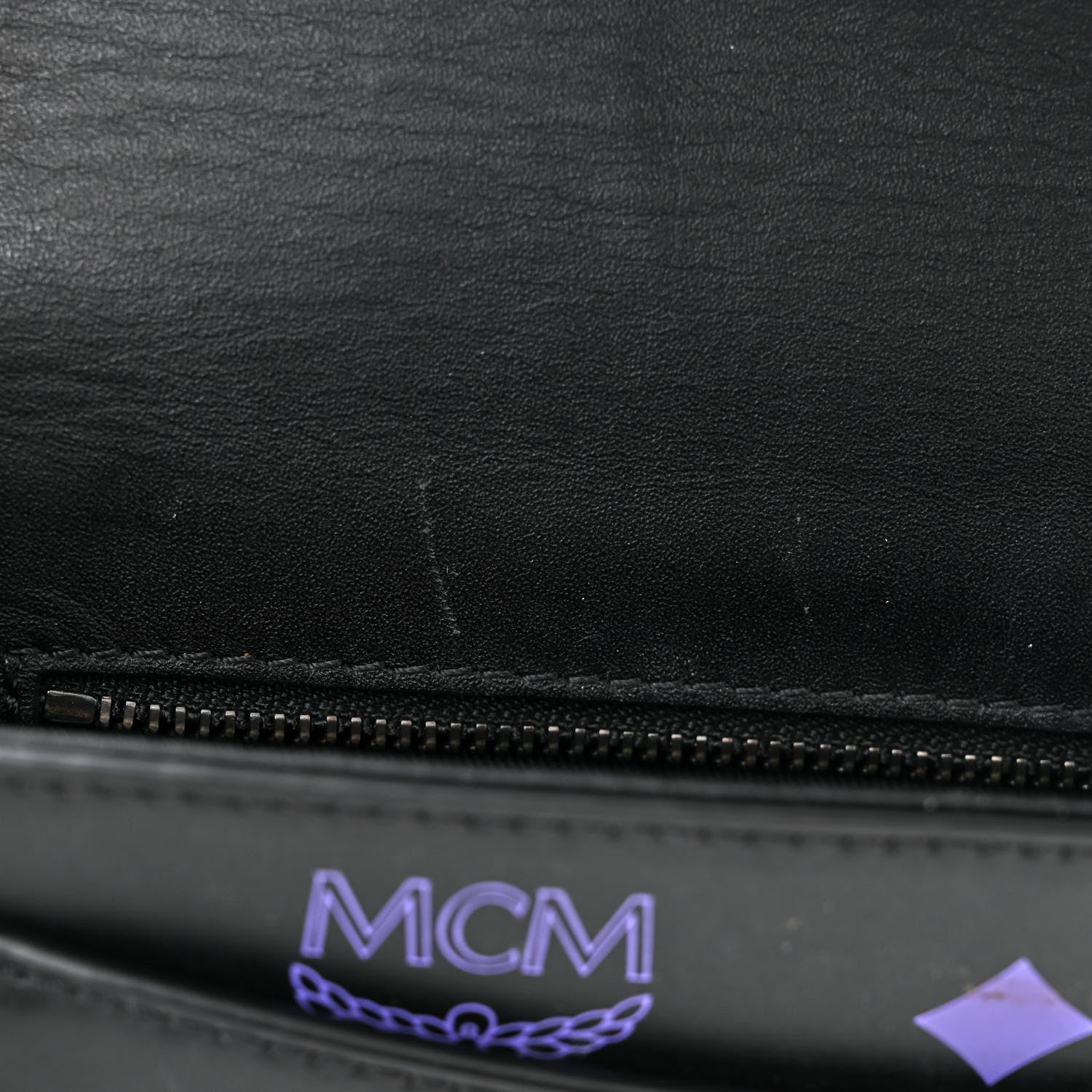 MCM Calfskin Color Splash Logo Small Millie Crossbody Belt Bag Dahlia Purple 12 of 14