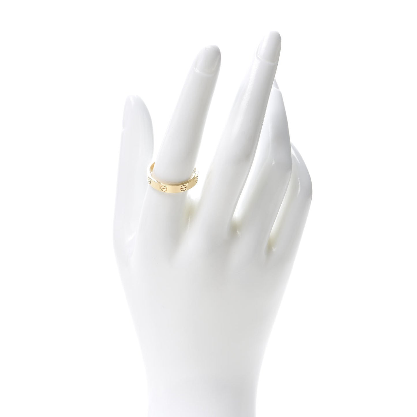 18K Yellow Gold 3.5mm LOVE Wedding Band Ring 59 8.75