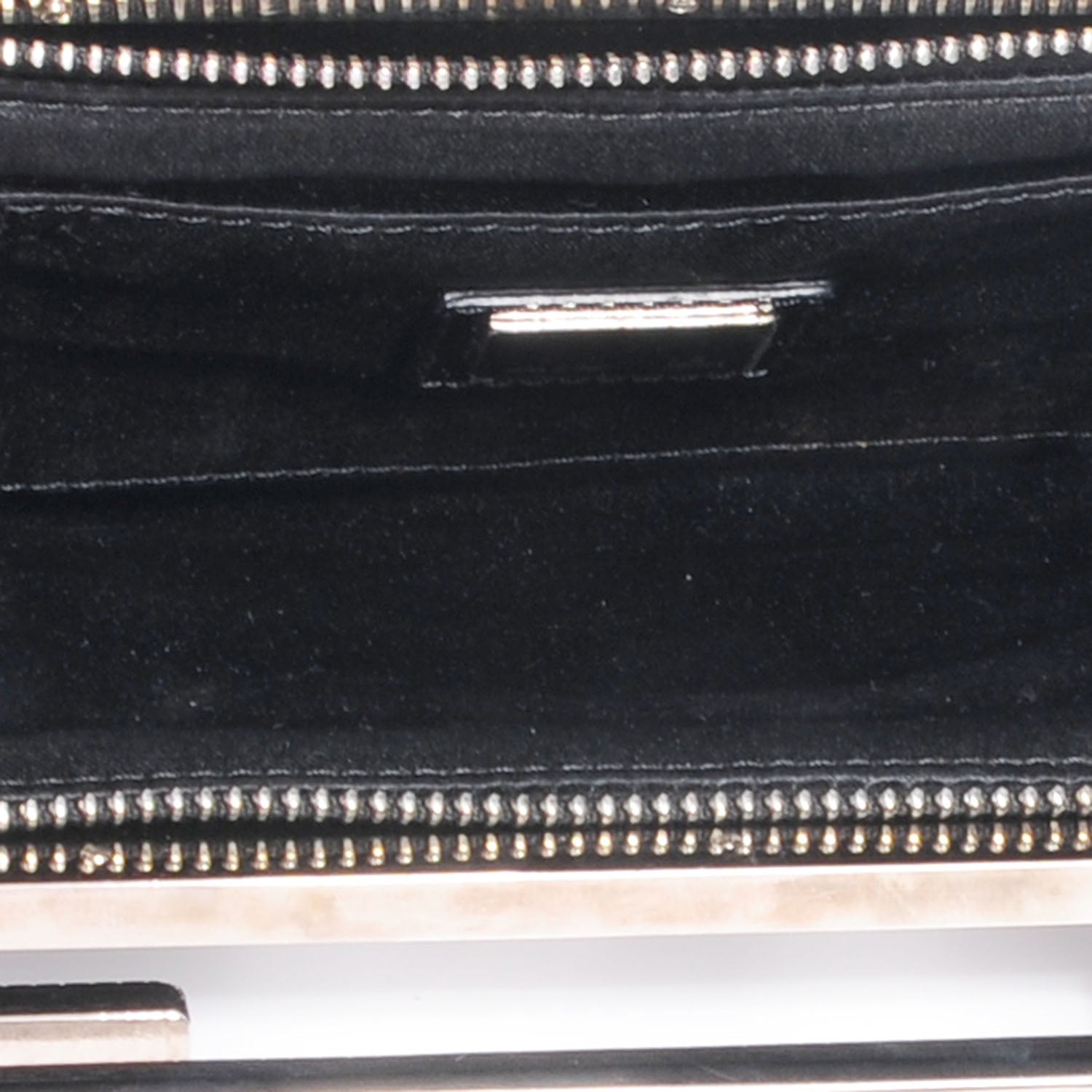 Fendi Patent Crossword Clutch Black 5 of 10