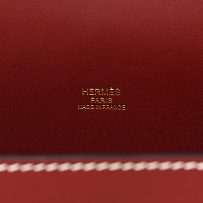 Hermes Veau Sombrero Sac Roulis 23 Rouge H 6 of 11