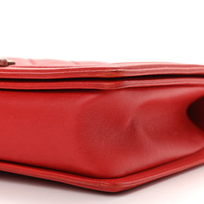 Chanel Calfskin Double Stitch New Medium Boy Flap Red 10 of 10