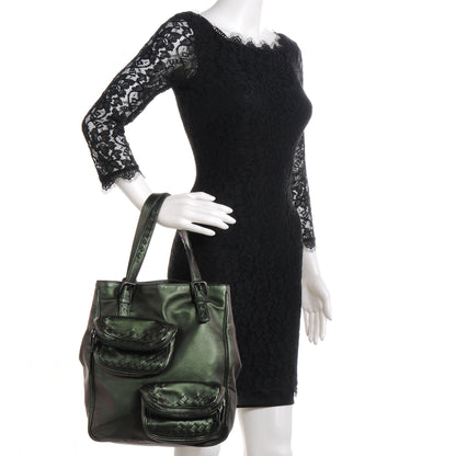 Bottega Veneta Iridescent Scarabee Multi Pocket Tote Bag Green 2 of 8