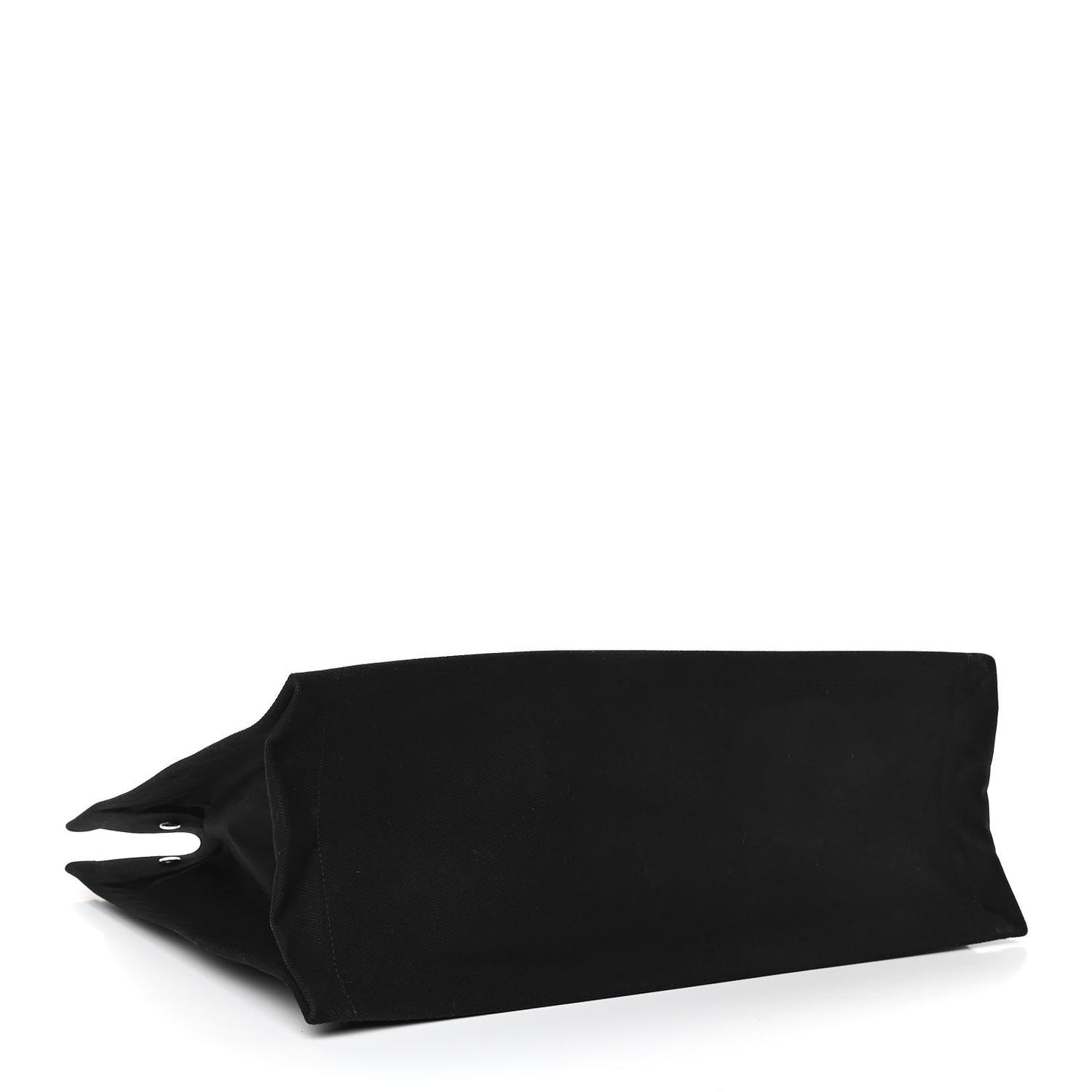 Linen Calfskin Rive Gauche Tote Black