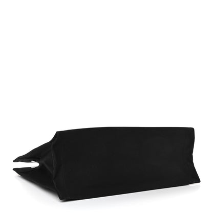 Saint Laurent Linen Calfskin Rive Gauche Tote Black 4 of 10
