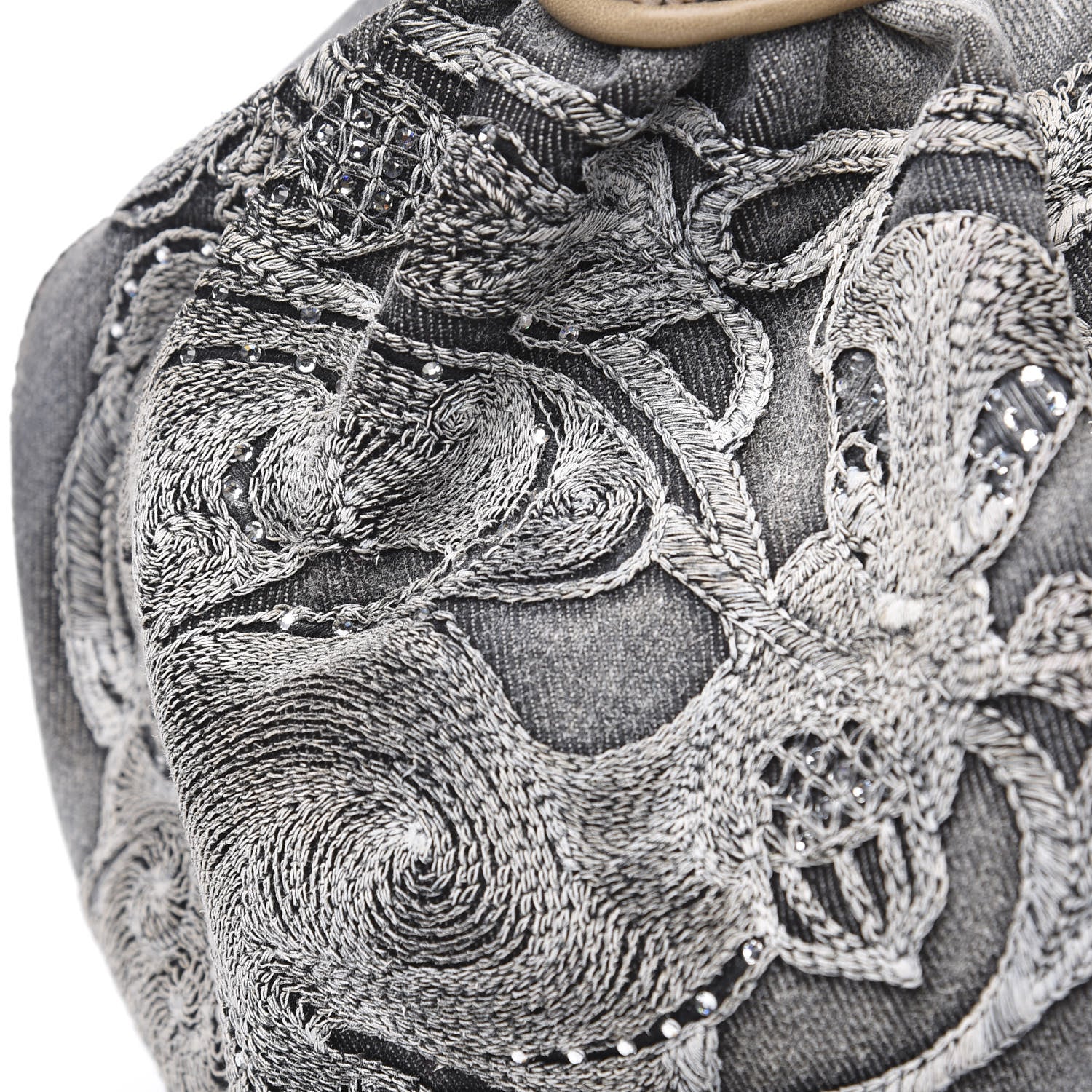 Fendi Denim Squirrel Embroidered Spy Grey 11 of 11