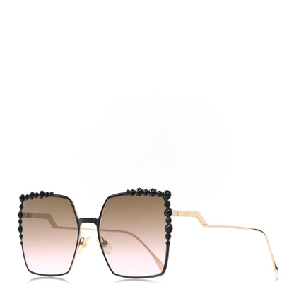 Fendi Square Dots Sunglasses FF 0259/S Black 1 of 8