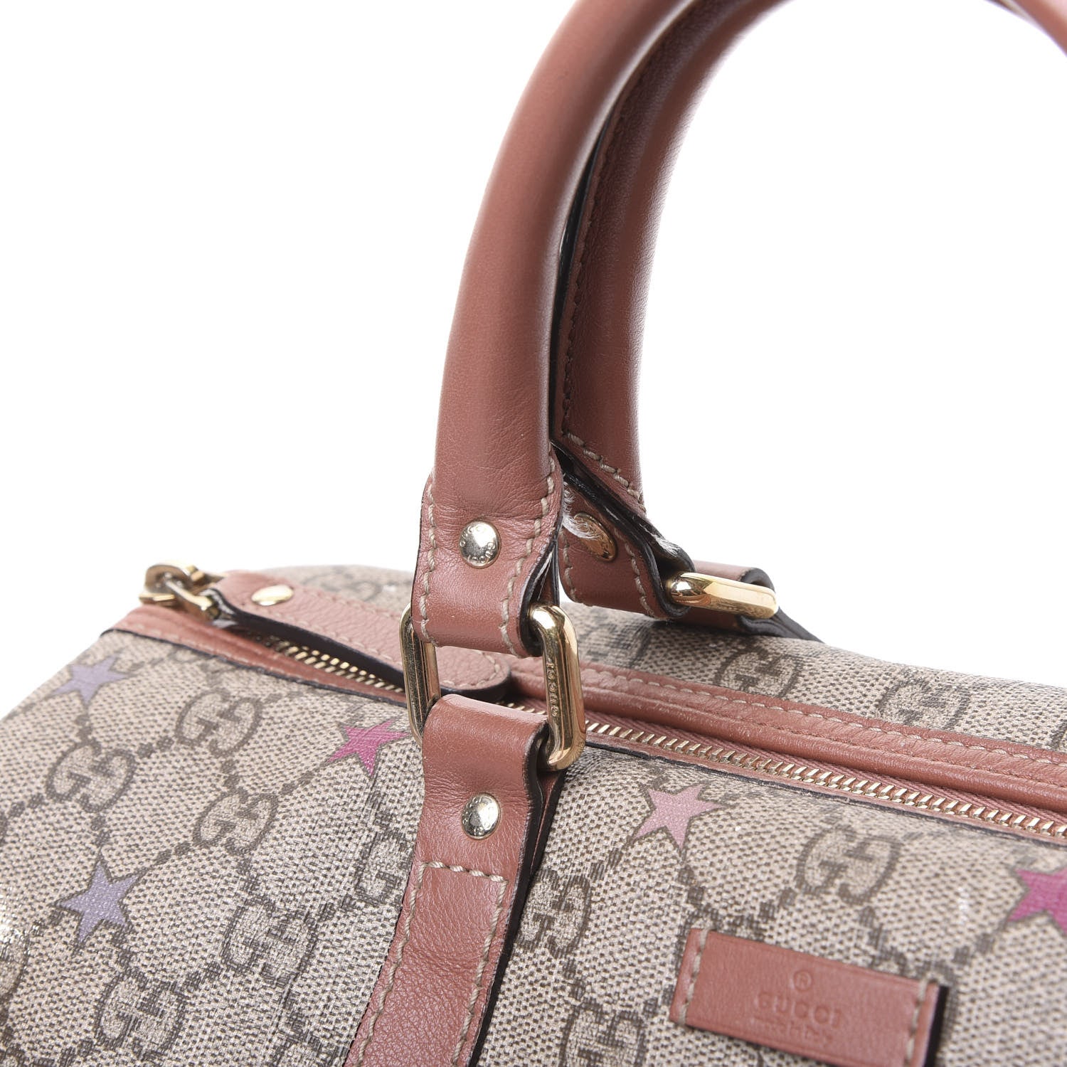 Gucci GG Supreme Stars Medium Joy Boston Pink 13 of 14