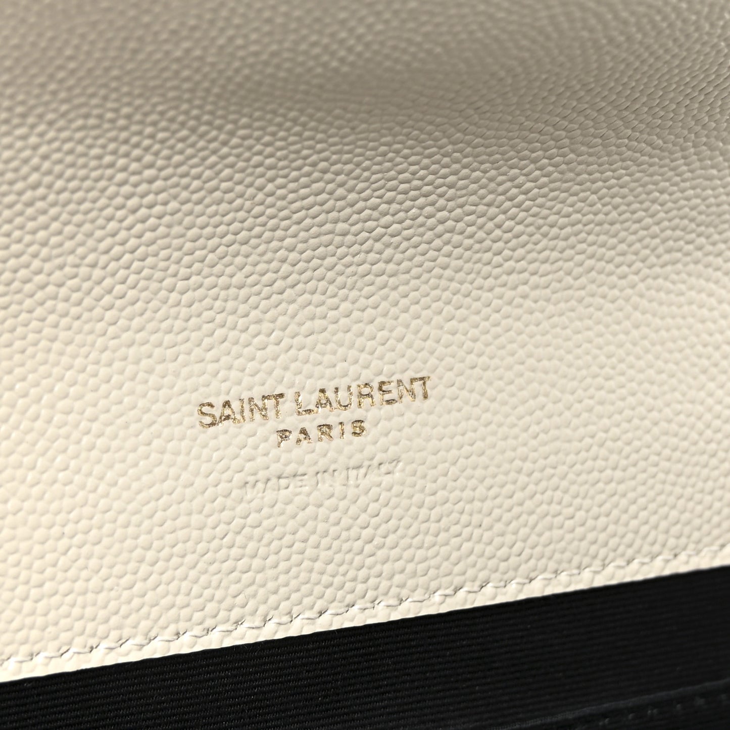 Grain De Poudre Textured Mixed Matelasse Triquilt Monogram Clutch Crema Soft