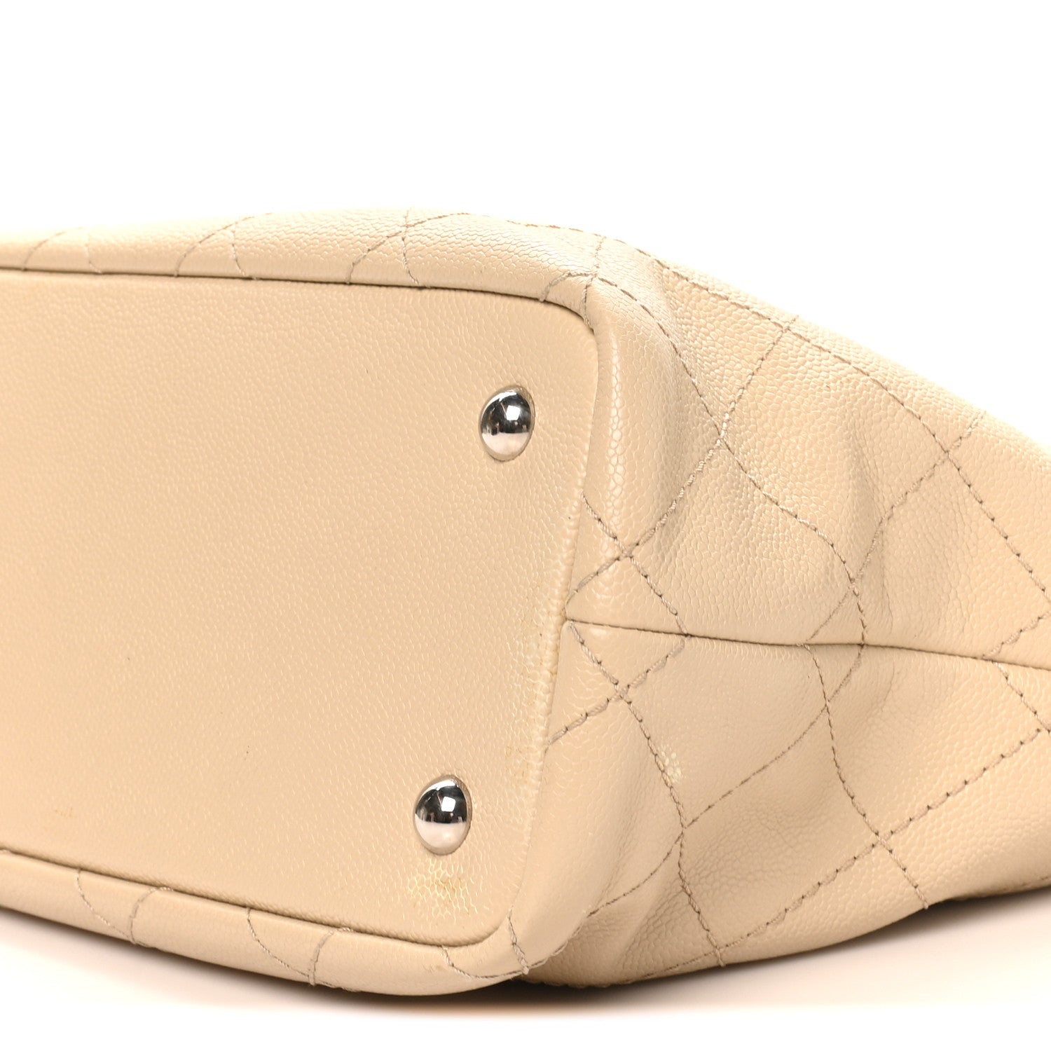 Chanel Grained Calfskin Medium Fever Shopping Tote Beige 11 of 12