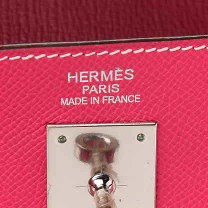 Hermes Epsom Candy Kelly Retourne 35 Rose Tyrien Rubis 5 of 12