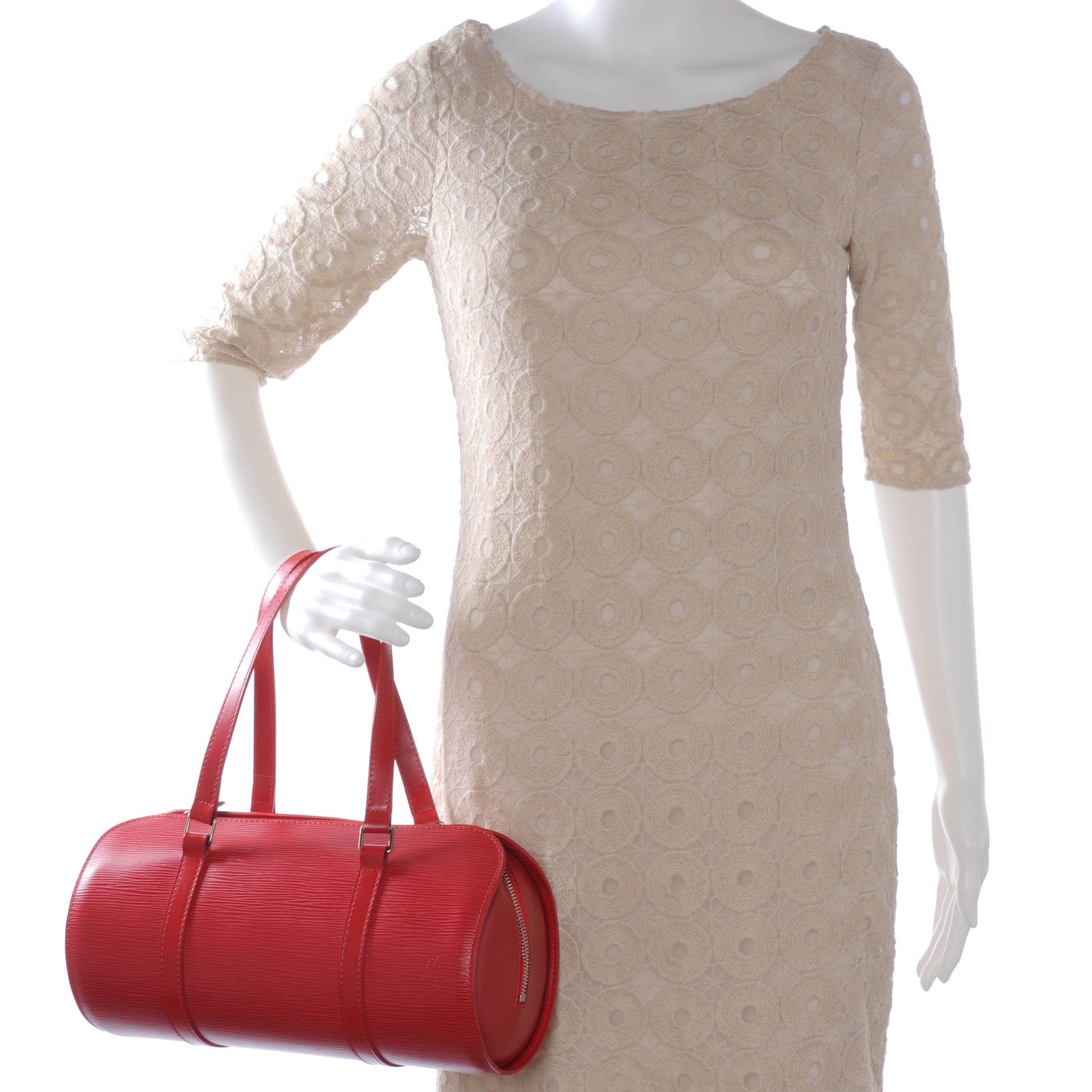 Louis Vuitton Epi Soufflot Red 2 of 7
