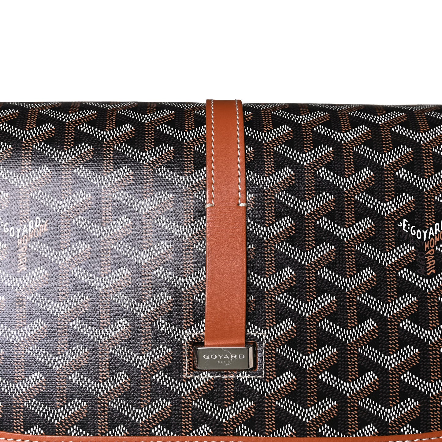 Goyardine Belvedere II MM Messenger Bag Black Gold