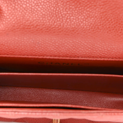 Chanel Caviar Quilted Extra Mini Flap Red 5 of 10