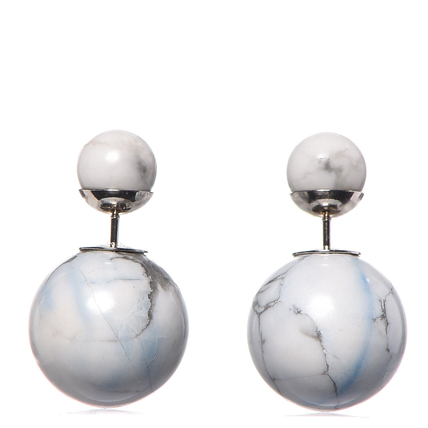 Palladium Mise En Dior Tribal Earrings White