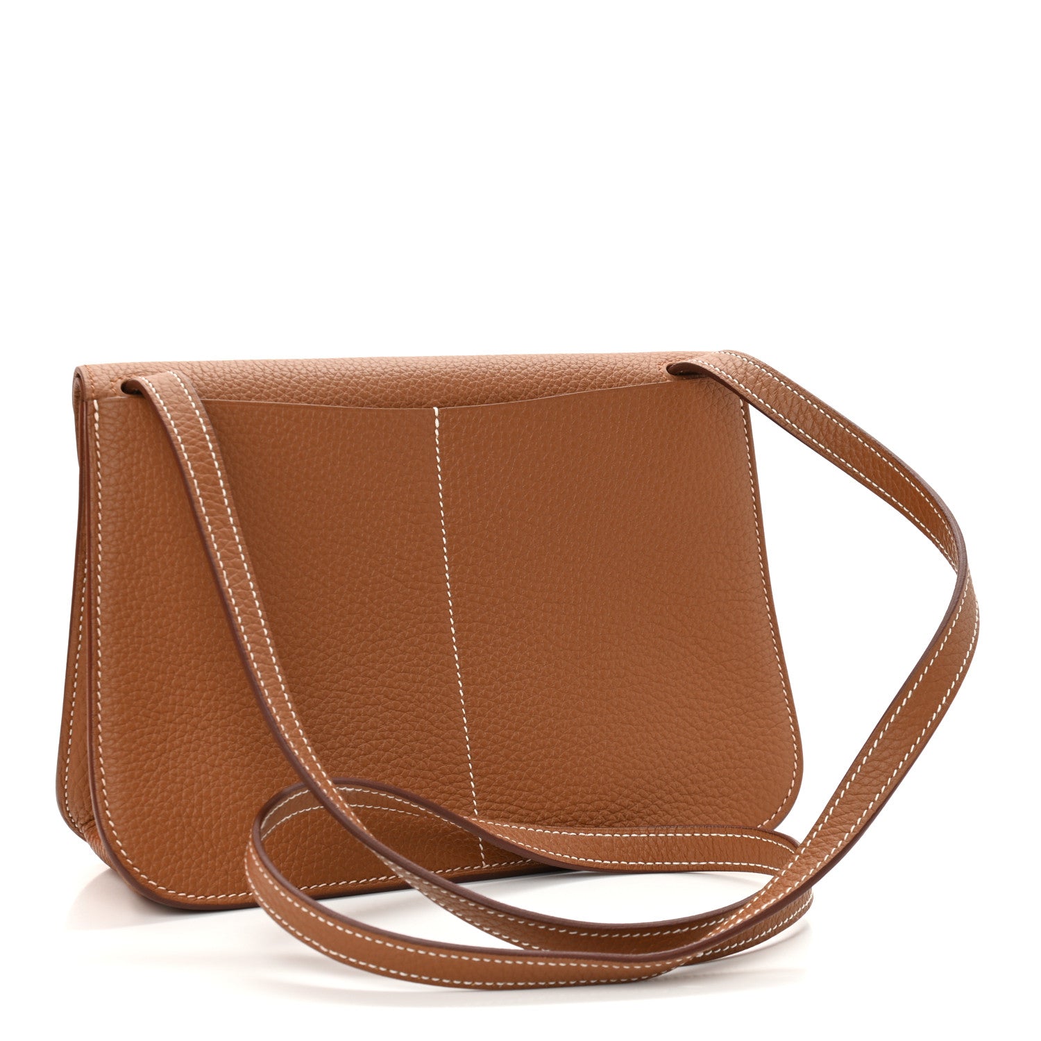 Hermes Taurillon Clemence Halzan 25 Gold 3 of 10