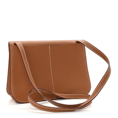 Hermes Taurillon Clemence Halzan 25 Gold 3 of 10